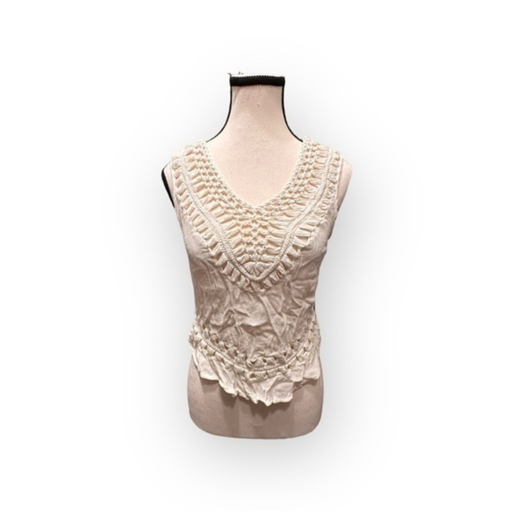 Women’s Macrame & Vicose/Cotton Top American Eagle Outfitters XS